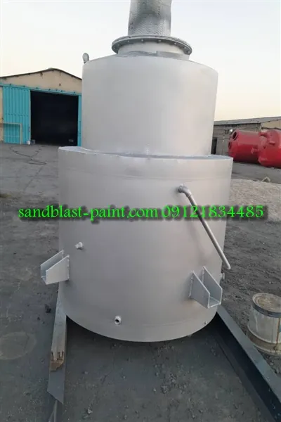 سندبلاست مخزن فلزی